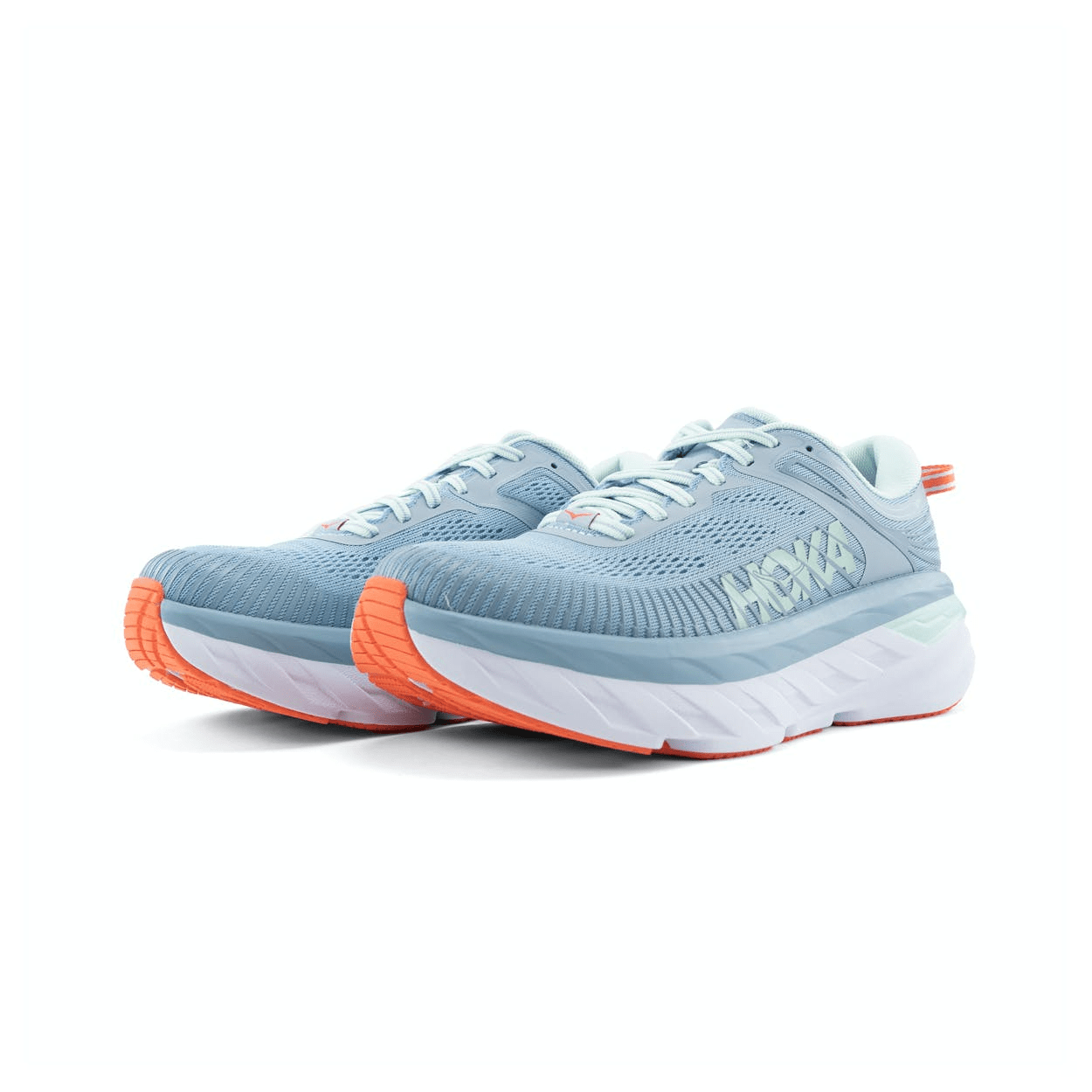 Giày Hoka Bondi 7 'Light Blue Orange Tint' 1110519-BFBG - Ảnh 4