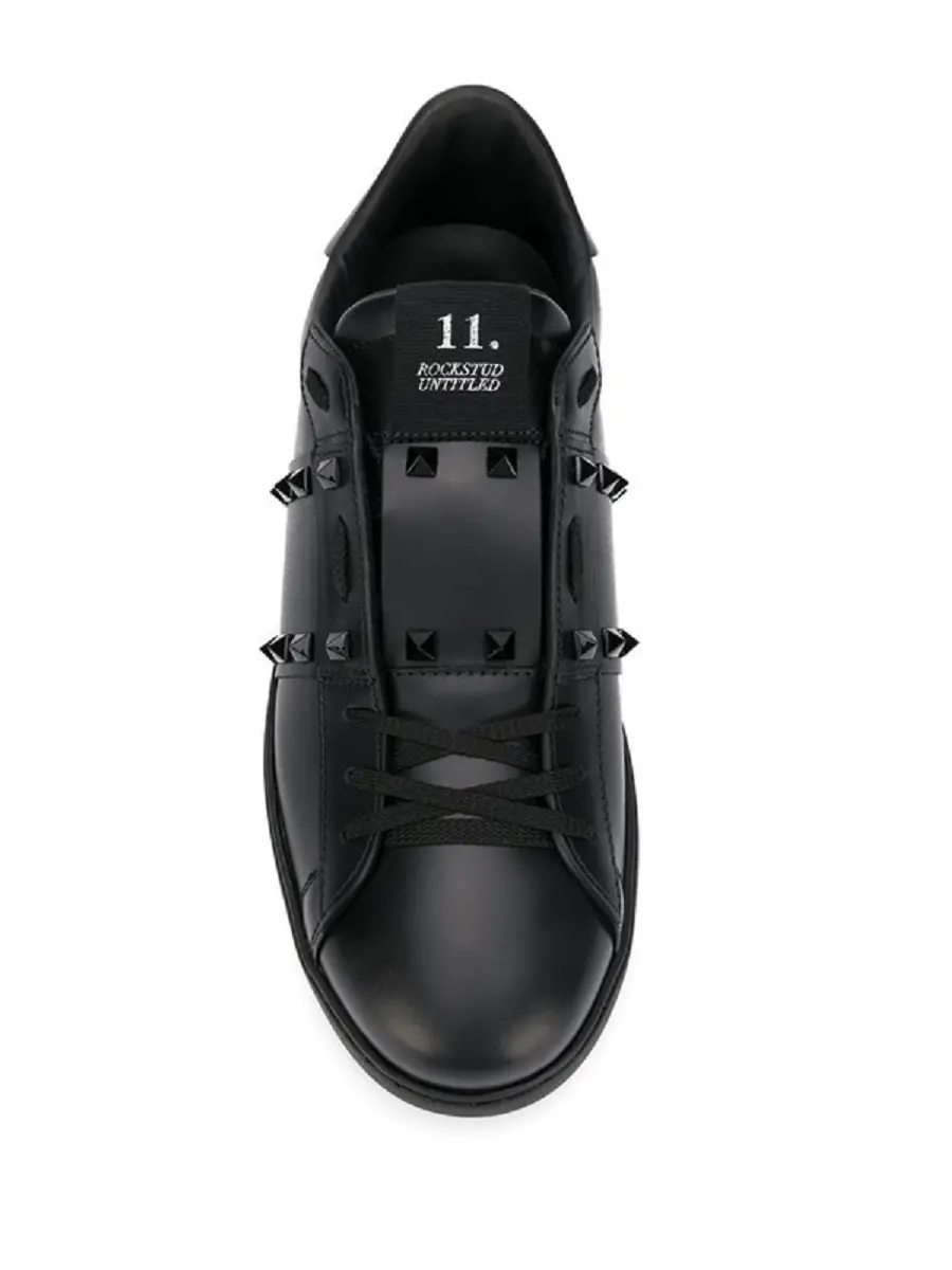 Valentino Black Open Studs Sneakers VY2S0931YEK0NO - Ảnh 4