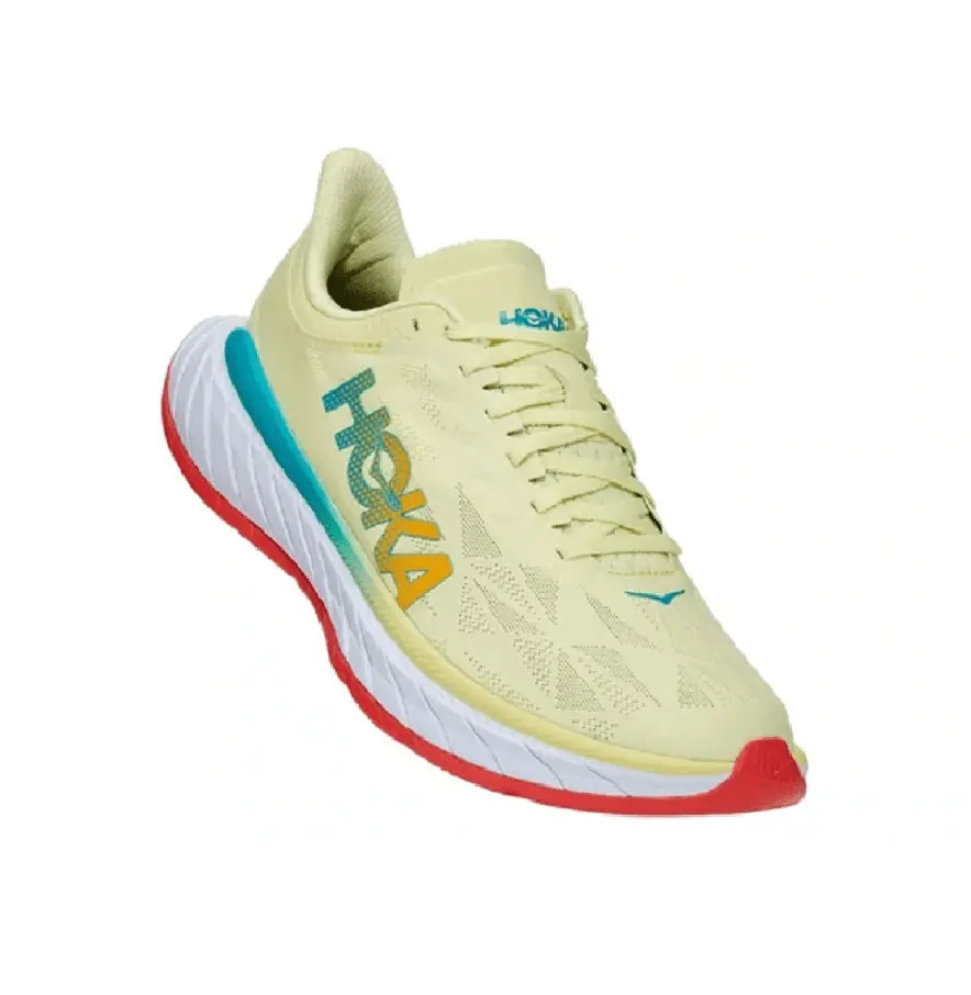 Alternative view of Giày Hoka Carbon X2 Luminary Green Hot Coral 1113526-LGHC
