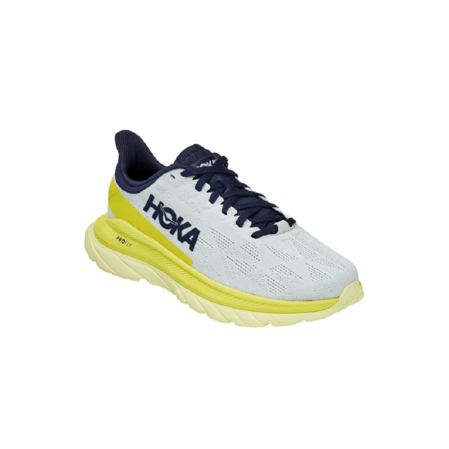 Giày Hoka Mach 4 Blue Flower Citrus 1113529-BFCT - Ảnh 4