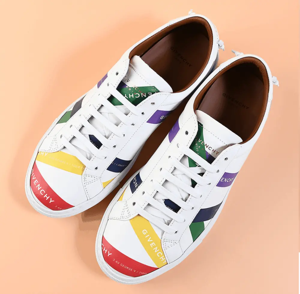 Giày Givenchy Logo Tape Print Sneakers In Multi BE0003E0K2-960 - Ảnh 5