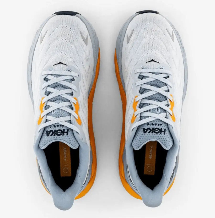 Giày Hoka One One Arahi 6 Plein Air Blue Fog Orange 1123194-PABF - Ảnh 5