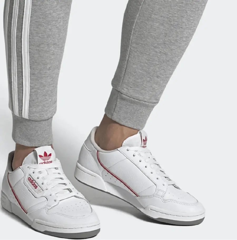 Alternative view of Giày Adidas Continental 80 'White Glory Red' EF5989