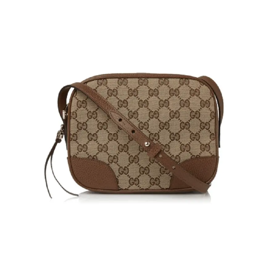 Túi Gucci Crossbody Shoulder Bag GG Canvas Leather Beige Brown Outlet 449413 KY9LG 8610