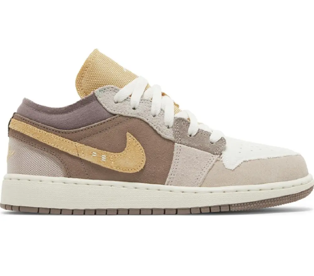 Giày Nike Air Jordan 1 Low SE Craft GS 'Inside Out - Taupe Haze' dz4465-200