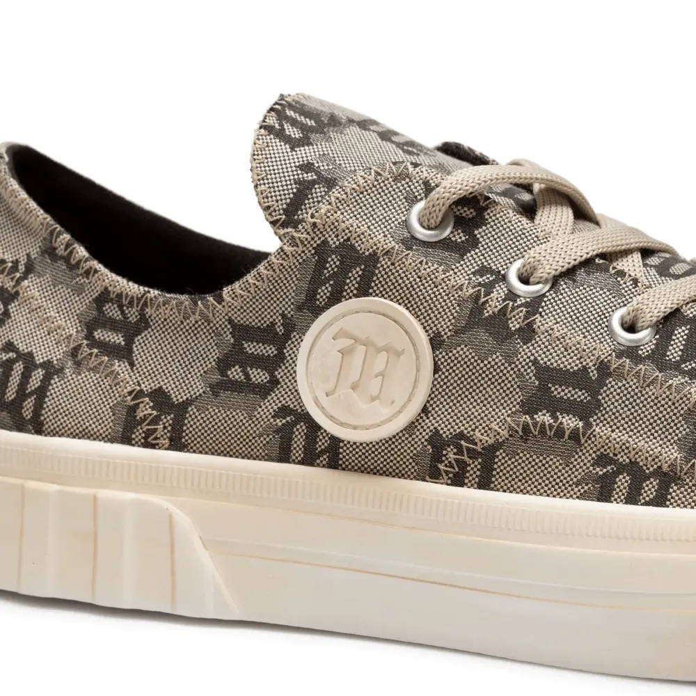 Giày MSIBHV Army Sneaker Monogram Canvas Low 3121BM606 - Ảnh 4