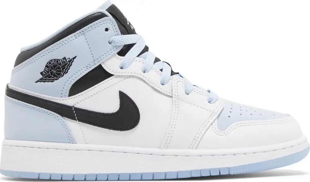 Giày Nike Air Jordan 1 Mid SE GS 'White Ice Blue' DV1337-104