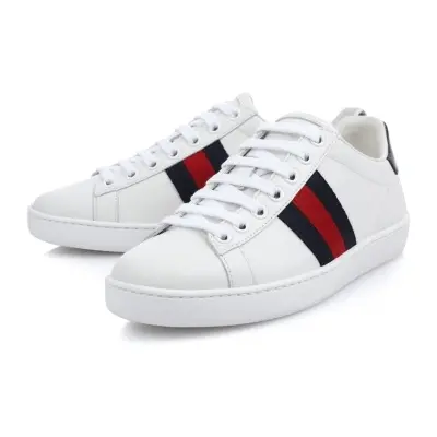 Giày Gucci Wmns Ace 'White Blue Red' 387993-A38D0-9072 - Ảnh 6