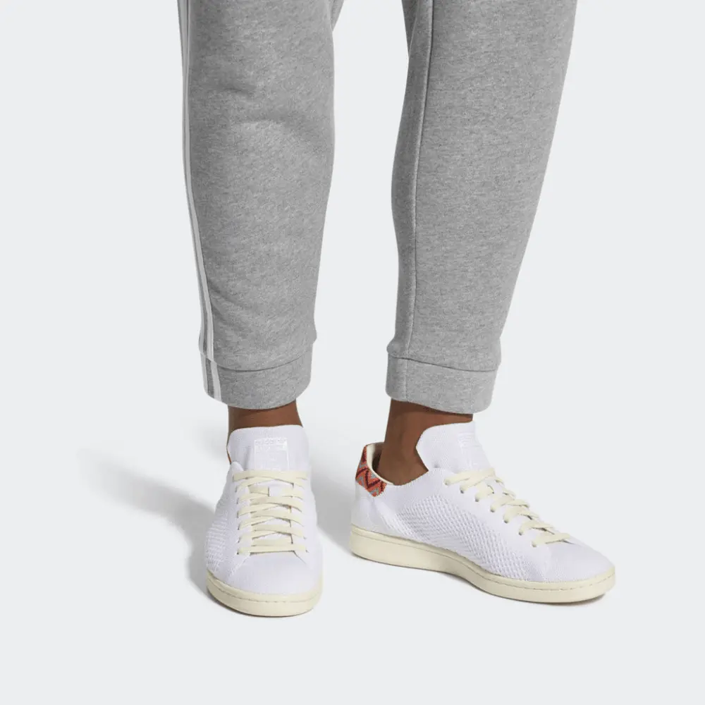 Giày Adidas Stan Smith Primeknit 'White Red' CQ2650 - Ảnh 5
