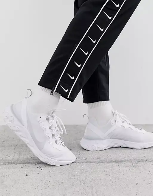 Giày Nike React Element 55 Pure Platinum BQ6167-101 - Ảnh 5