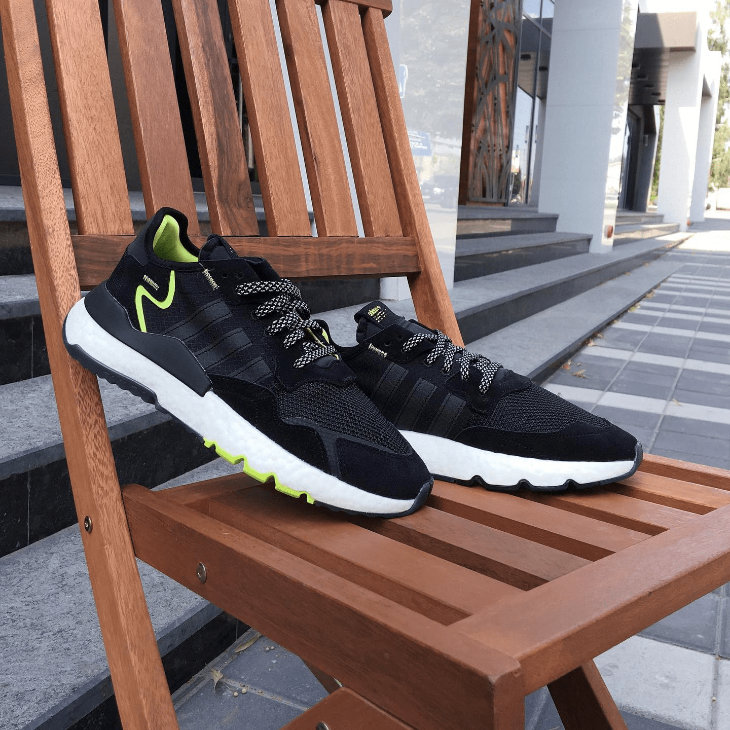 Giày Adidas Nite Jogger 'Black Solar Yellow' EG7409 - Ảnh 5