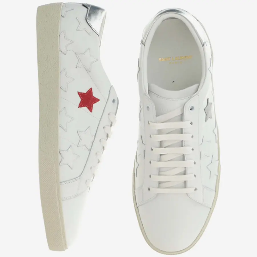 Giày Saint Laurent Court Classic SL 06 Metallic California 'White' 42157200ND09017 - Ảnh 3