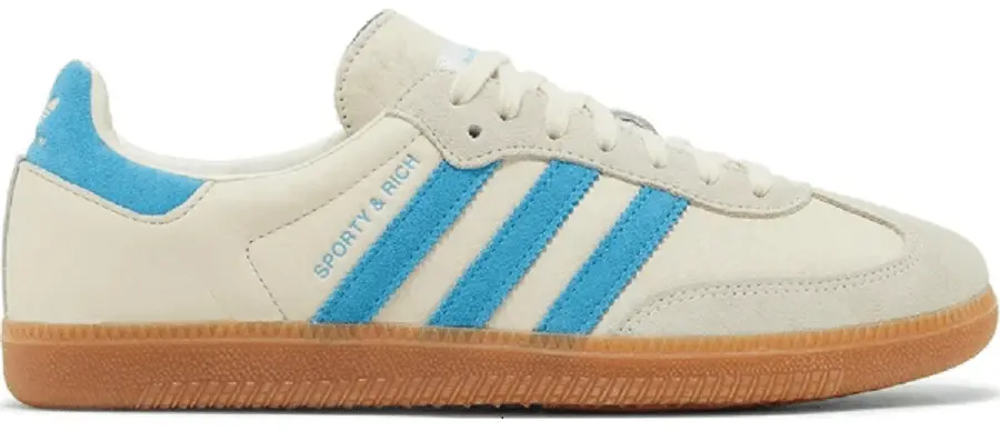 Giày Adidas Sporty & Rich x Samba OG 'Cream Blue' IE7096