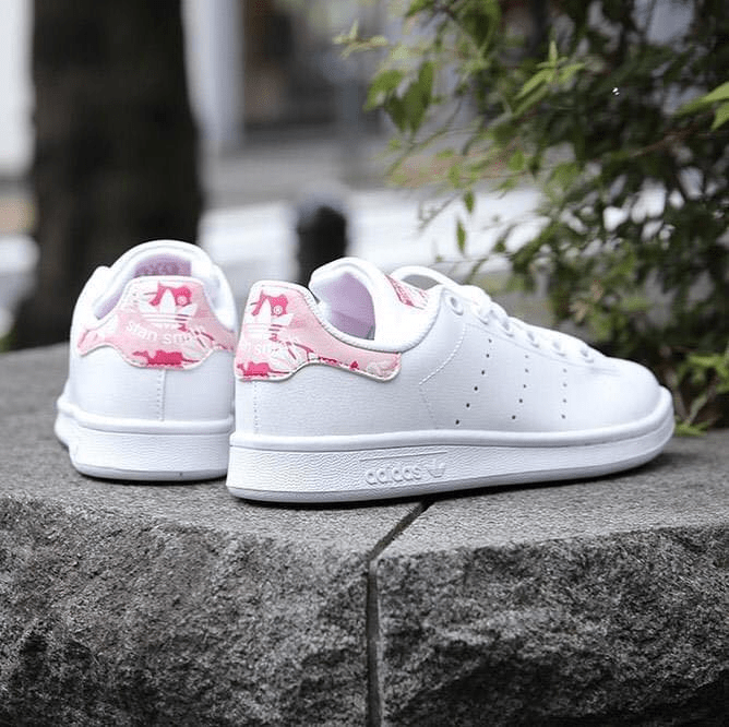 Giày Adidas Stan Smith White Pink Floral FV7405 - Ảnh 6