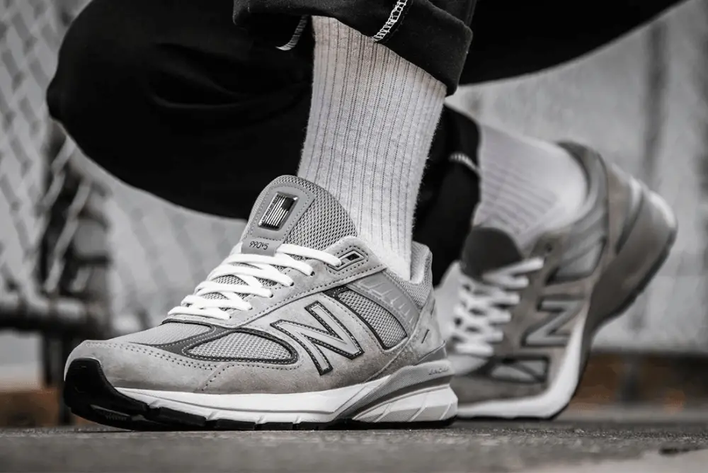 Alternative view of Giày New Balance 990v5 Made In USA 'Grey' M990GL5