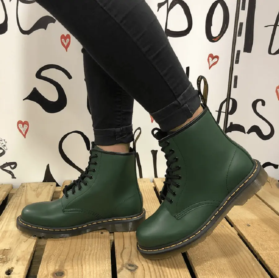 Giày Dr. Martens 1460 Green Smooth 11822207 - Ảnh 10