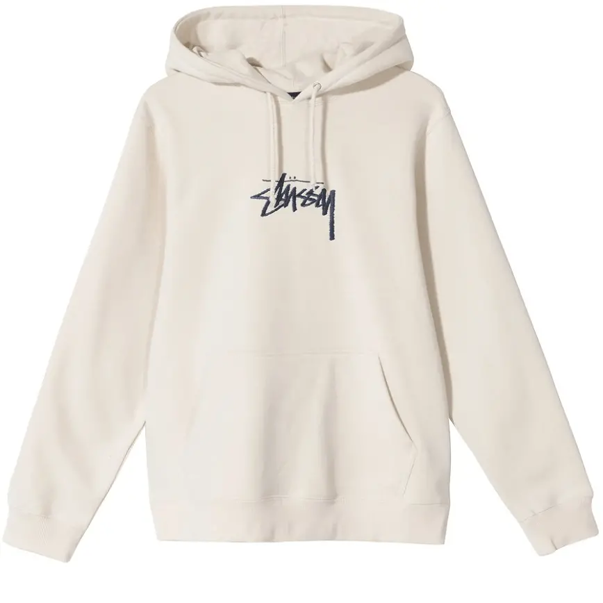Áo Basic Hoodie Stussy 'Beige' 1924762-0029