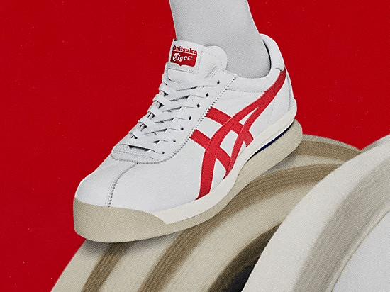 Giày Onitsuka Tiger Corsair EX 'White Red' 1183A561-100 - Ảnh 3