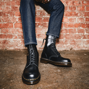 Alternative view of Giày Dr. Martens 1490 Smooth Leather Mid Calf Boot 'Black' 11857001