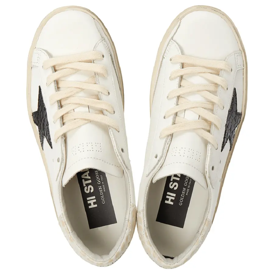 Giày Golden Goose High Star Crocodile 'White' GWF00118-F004130-11386 - Ảnh 4