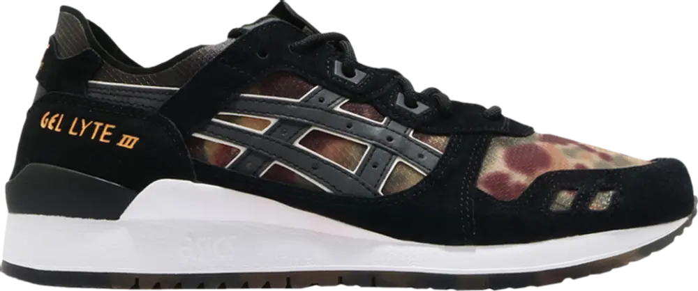 Giày Asics Atmos x Gel Lyte 3 'NEXKIN - Black Orange Camo' 1191A339-001