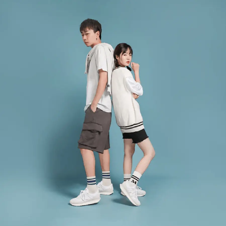 Alternative view of Giày New Balance Noritake x 237 'Gray Pink Silver' MS237NW1