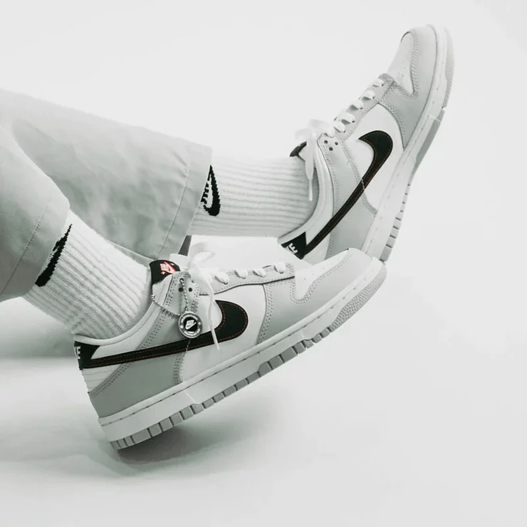 Giày Nike Dunk Low SE GS 'Lottery Pack - Grey Fog' DQ0380-001 - Ảnh 5