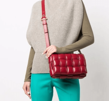 Túi Bottega Veneta Padded Intreccio Leather Cross-body Bag 591970-VCQR1-6358 - Ảnh 5