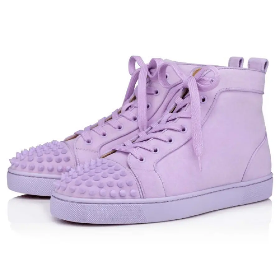 Giày Christian Louboutin Lou Spikes 'Purple' 1200811L241 - Ảnh 4