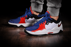 Alternative view of Giày Nike PG 5 EP 'White University Red' CW3146-101