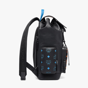 Alternative view of Balo MCM Brandenburg Backpack Splash Logo Black MMKBASX01BK001