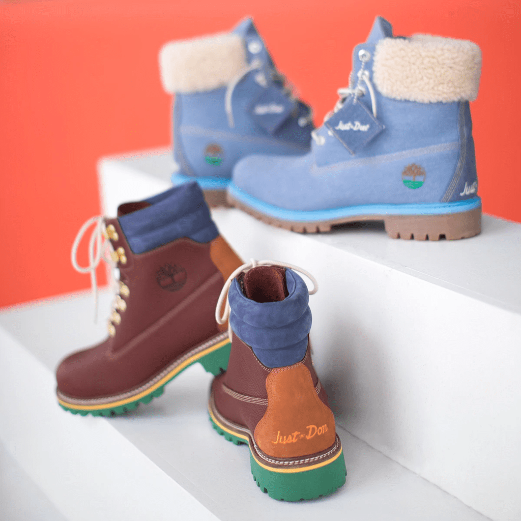 Giày Timberland Just Don x 6 Inch Fabric Boot Junior 'Blue' TB0A1UXU - Ảnh 3