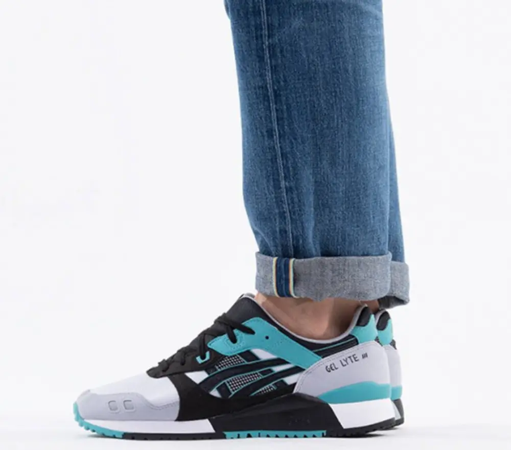 Giày Asics Gel Lyte 3 'Cyan Black' 1201A051-100 - Ảnh 4