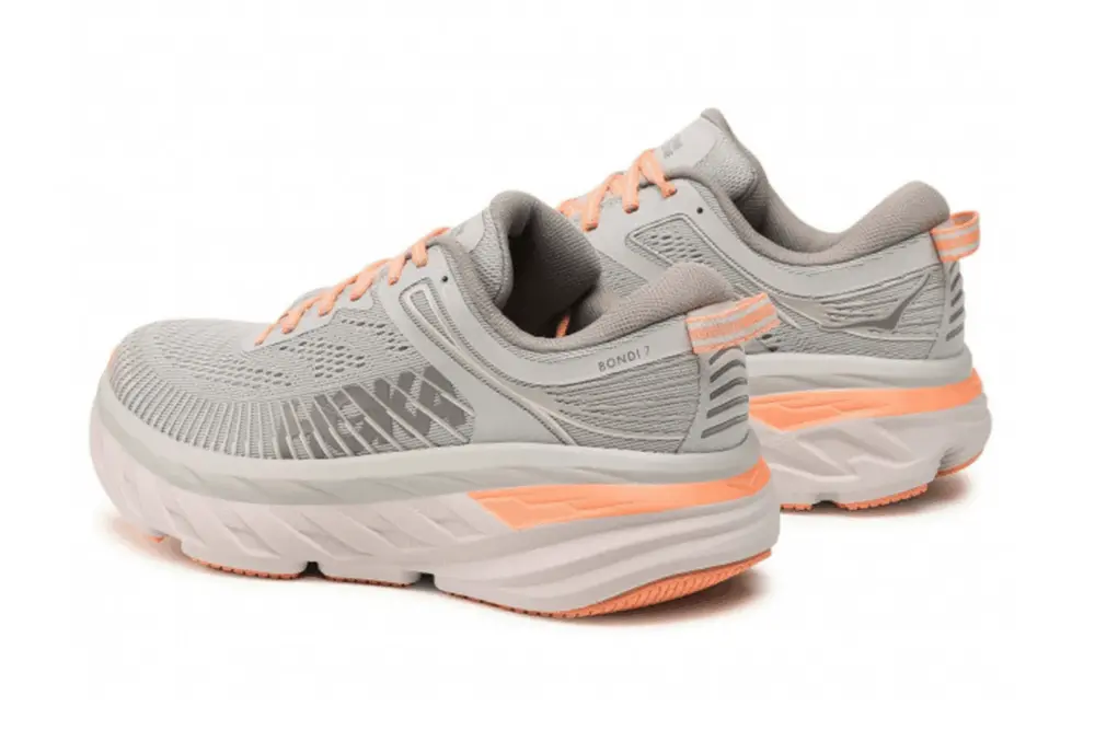 Giày Hoka Bondi 7 'Grey Orange' 1110519-HMSH - Ảnh 4