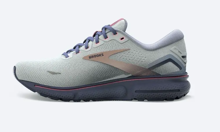 Giày Brooks Ghost 15 Spa Blue Neo Pink Copper 120380-492 - Ảnh 4