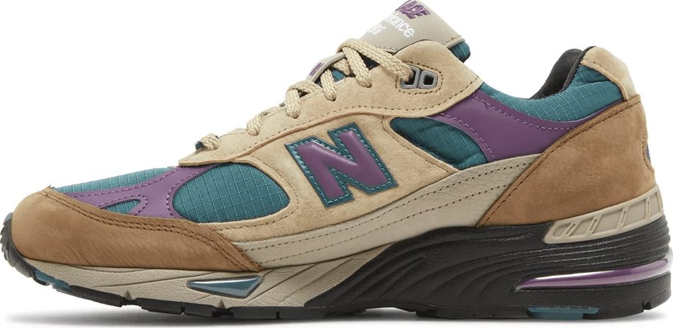 Giày New Balance Palace x 991 Made in England 'Taos Taupe Grape' M991PAL - Ảnh 6