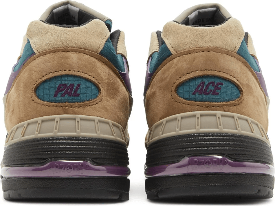 Giày New Balance Palace x 991 Made in England 'Taos Taupe Grape' M991PAL - Ảnh 4