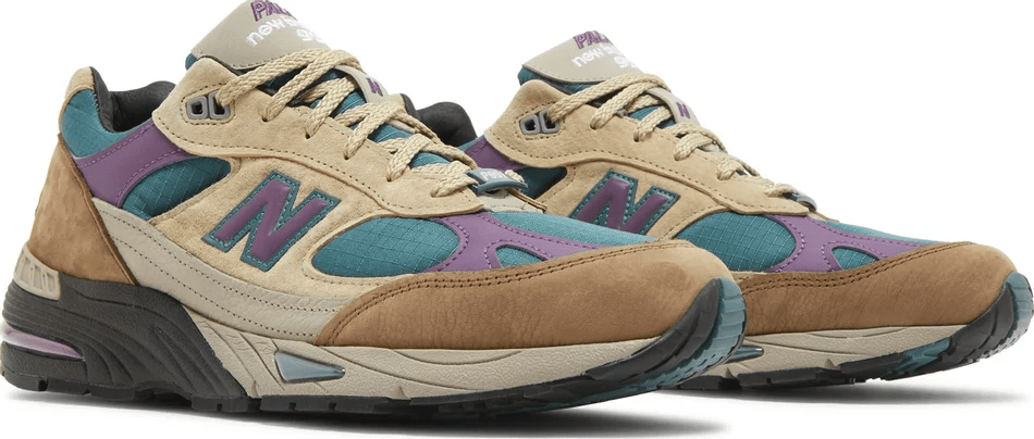Giày New Balance Palace x 991 Made in England 'Taos Taupe Grape' M991PAL - Ảnh 2