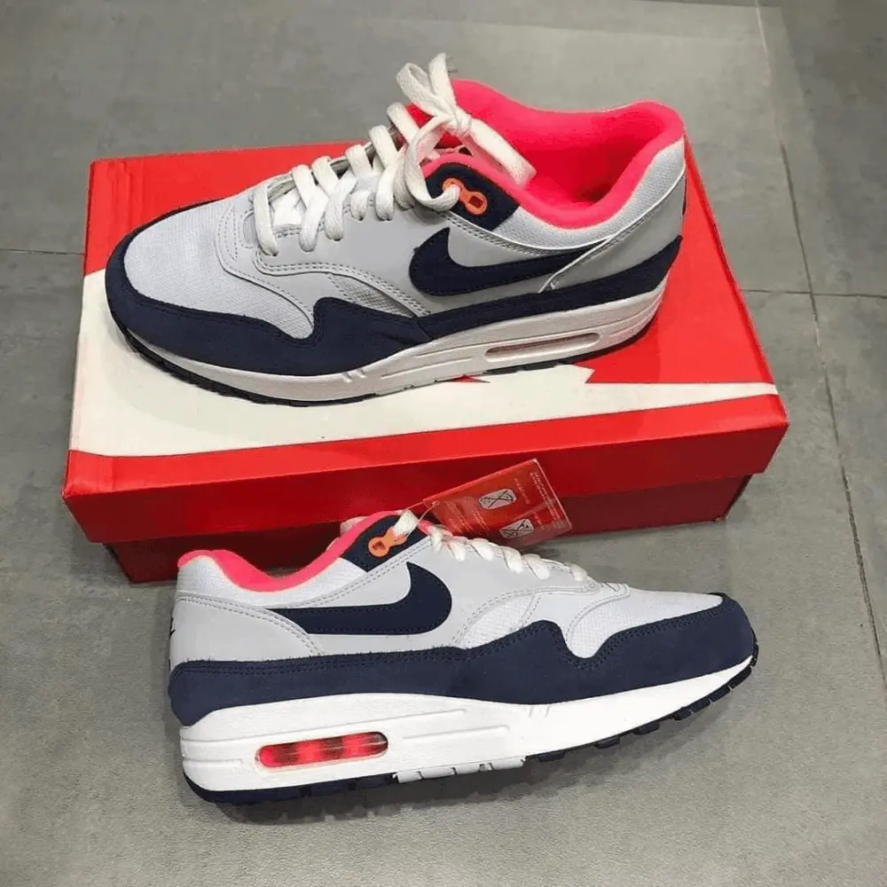 Alternative view of Giày Nike Wmns Air Max 1 'Midnight Navy Pink' 319986-116