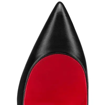 Giày Cao Gót Christian Louboutin Kate 100 'Black/Red Kid' 1210662J323 - Ảnh 5