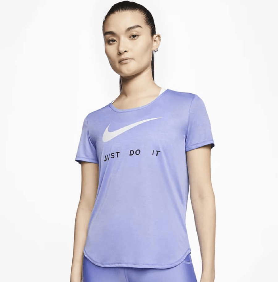 Áo Nike Womens Short Sleeve Running Top Light Thistle CJ1971-569 - Ảnh 3