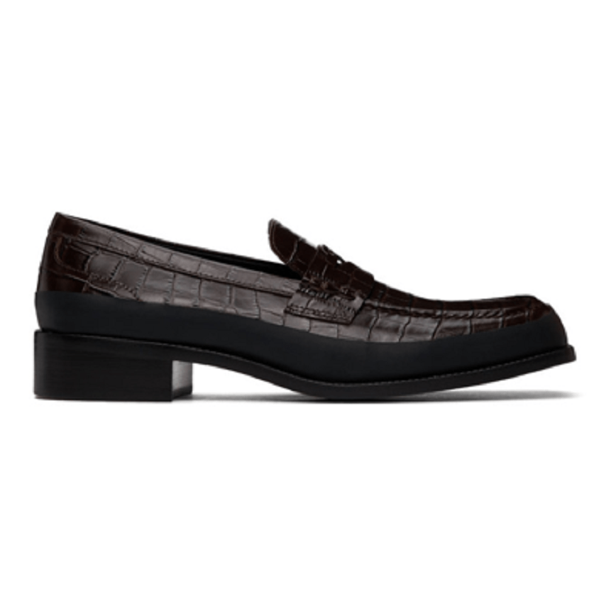 Giày MSIBHV The Brutalist Loafer Croco Brown 3121BM613