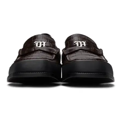 Giày MSIBHV The Brutalist Loafer Croco Brown 3121BM613 - Ảnh 4