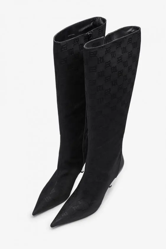 Alternative view of Giày MSIBHV Sasha Knee High Boot Monogram Black 3121BM620