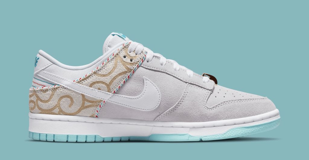 Giày Nike Dunk Low Barber Shop Grey DH7614-500 - Ảnh 4