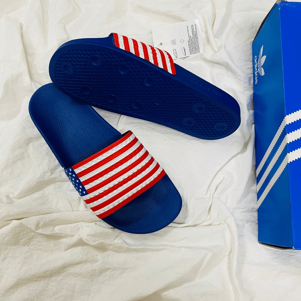 Dép Adidas Adilette Slides 'USA Flag' G55380 - Ảnh 3