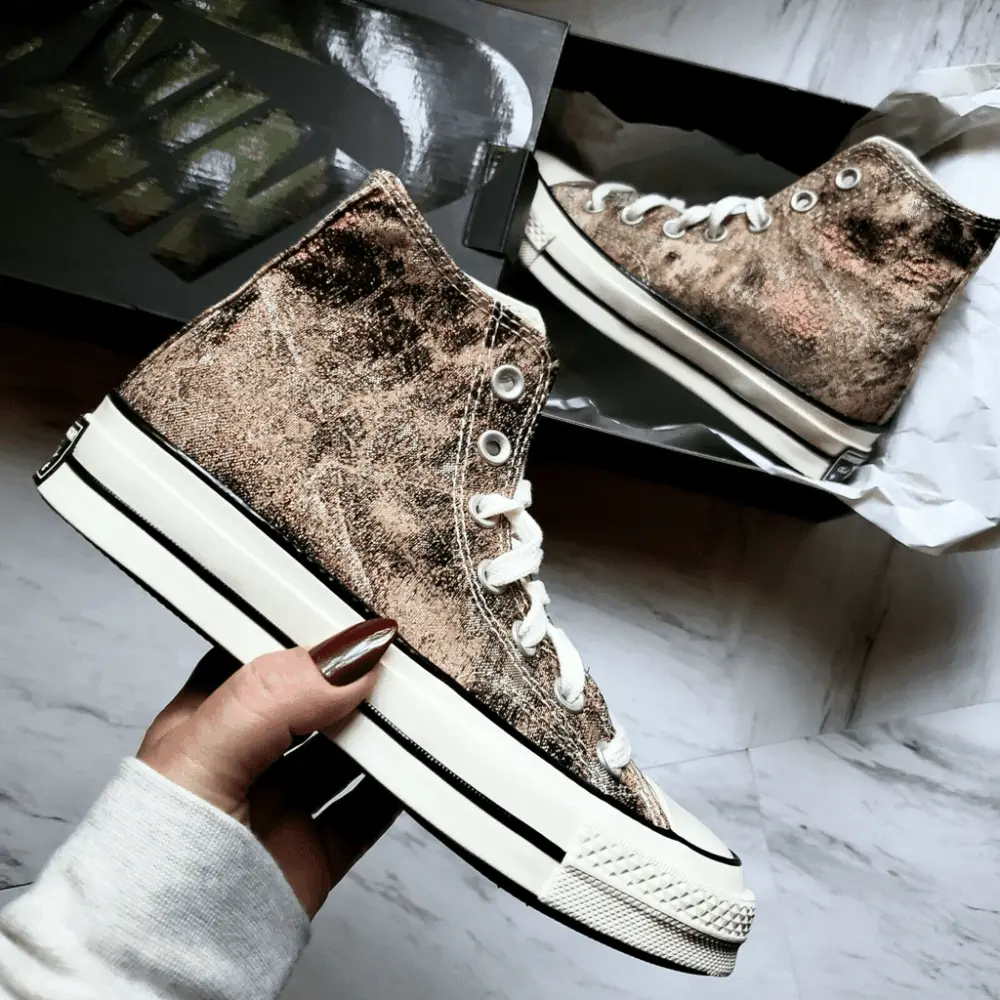 Alternative view of Giày Converse Chuck 70 High 'Bronze Egret Black' 570530C