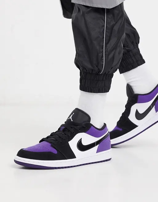 Giày Nike Air Jordan 1 Low 'Court Purple' 553558-500 - Ảnh 4