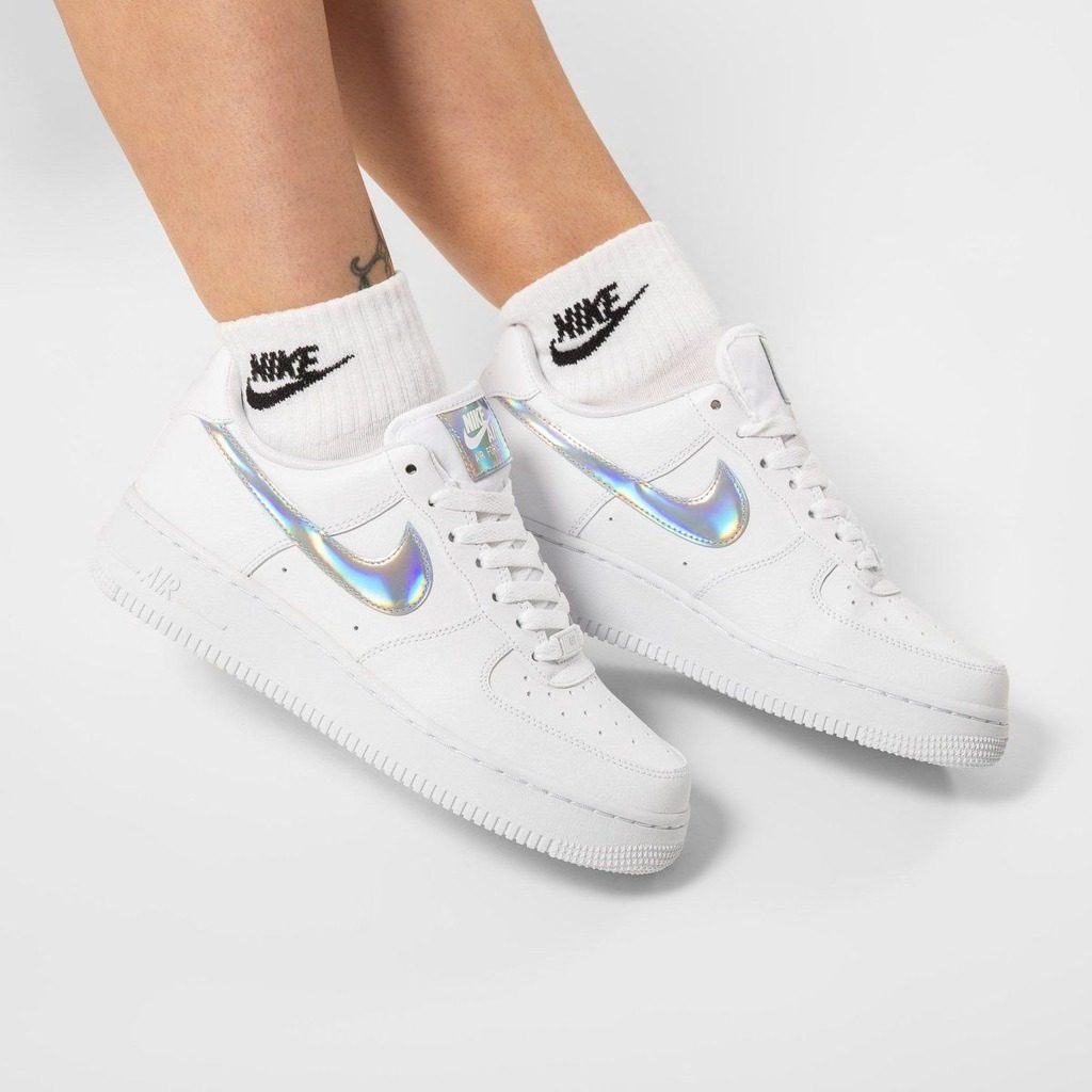 Giày Nike Wmns Air Force 1 Low 'Iridescent Swoosh' CJ1646-100 - Ảnh 3