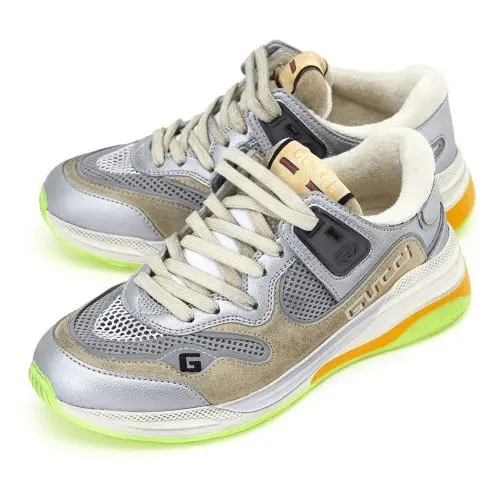 Alternative view of Giày Gucci Wmns Ultrapace 'Silver Metallic' 592882-HQK20-8166